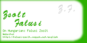 zsolt falusi business card